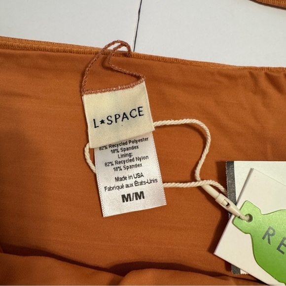 L*Space Nikita Top & Sandy Bottom Bikini Set Medium | Burnt Orange | NWT - Picture 4 of 9